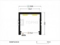 Profil banda LED aplicat SMR 16 h18.6mm