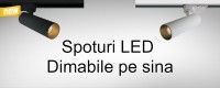 Spoturi LED dimabile pe sina incastrata sau aplicata pe tavan 2022