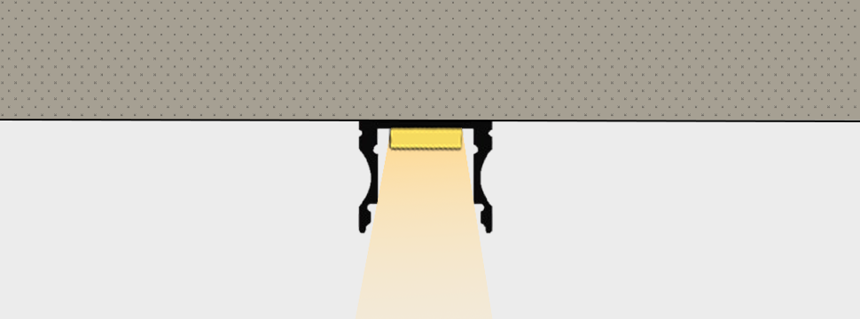 Profil LED Aplicat H15,3mm