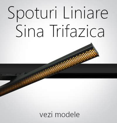 spot led sina trifazica spoturi liniare sina aplicata pe tavan sau incastrata spoturi led pe sina 220V