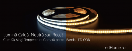Lumină Caldă, Neutră sau Rece? Cum Să Alegi Temperatura Corectă pentru Banda LED COB